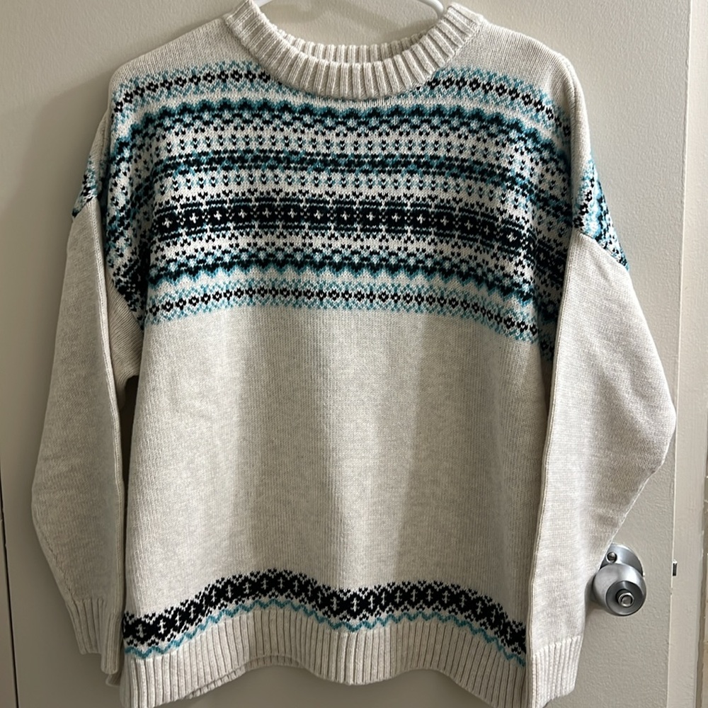 J.Jill Relaxed Fair Isle Sweater Pullover NWT - Picture 10 of 13